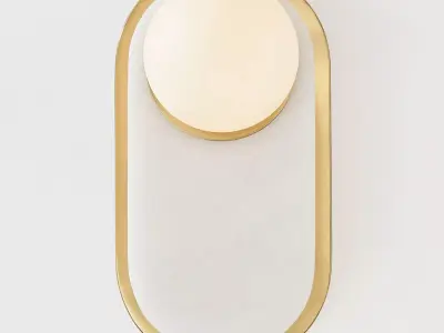 Zora Brass Wall Sconce 3D Mode 3D model