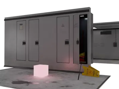 Modular Sci-Fi Facility Interior Pack 3D model