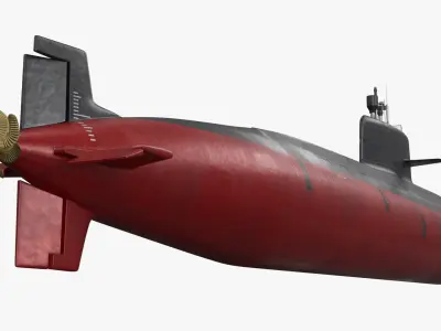  Royal Thai Navy Submarine Yuan-Class Rigged for Maya 