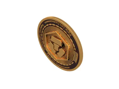 Crypto Com Coin v2 001 3D model