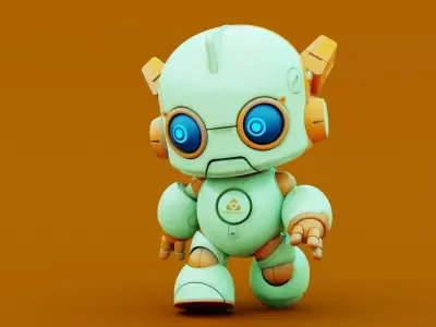 ROBO G-8  Rigged for Unreal Engine - Unity - MIXAMO 3D model