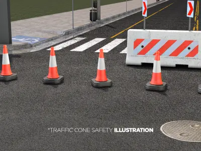 Traffic Cone Safety 3D model