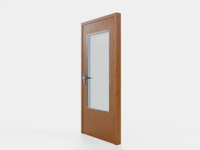 Modern Wood Door Free 3D model purchase