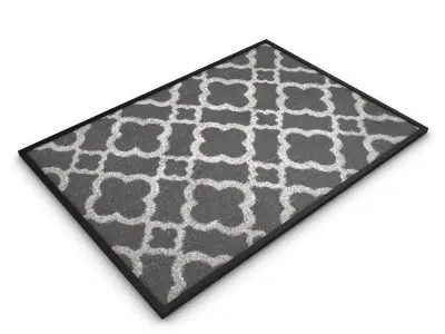 DOORMAT entrance mat with frame 3D model