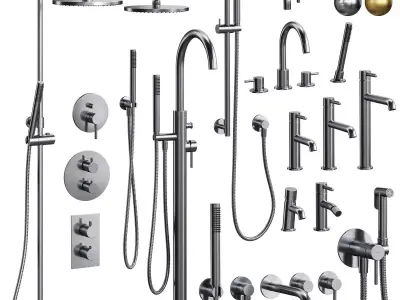 Faucet Set Omnires Y 3D model