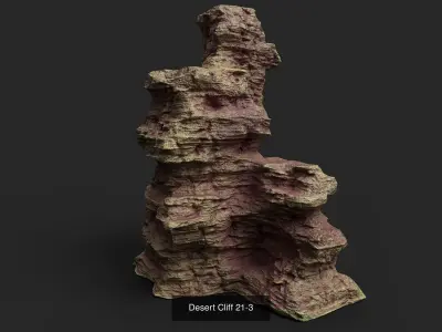 Desert Rock Collection 021 3D Model Pack