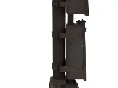 Train Traffic Light 19 3D model