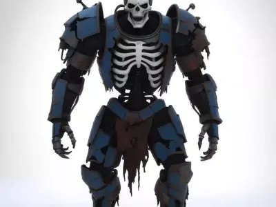 Undead Cyber Warrior 3D model