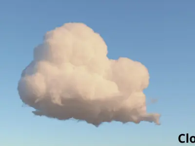 Volumetric clouds VDB Pack B 3D model