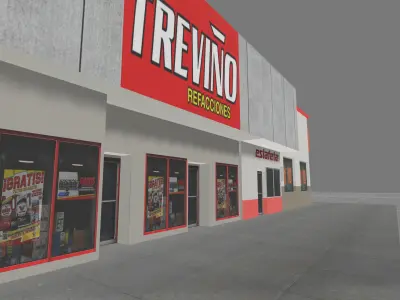 Mexican shopping stores --- Locales comerciales mexicanos 3D model