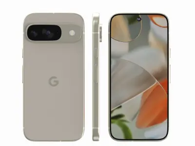 Google Pixel 9 Porcelain 3D model