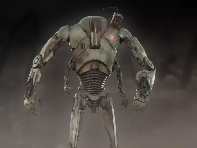 B3 Ultra Battle Droid Low-poly 3D model