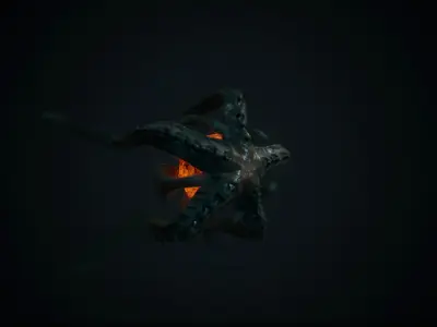 Flying Monster Low-poly 3D model