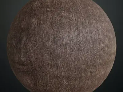 Modern Dark Varnished Vertical Wood Slat Paneling PBR Seamless Texture