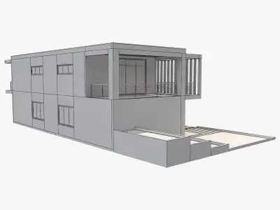 Modern House 7 3D model