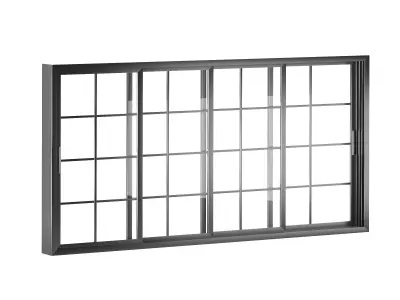 Aluminum Sliding Windows 3D model