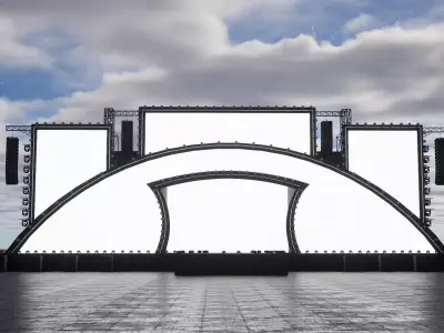 Festival - Concert Stage Model 3D model