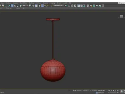 Estee Pendant Light Low-poly 3D model