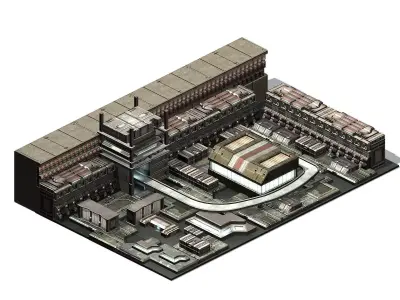 Future World - Residential Area 08 3D model
