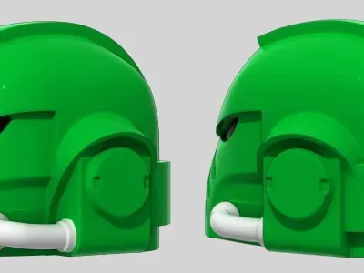 Primaris Marine helmet Low-poly 3D model