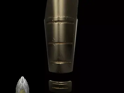 Mandalore the Ultimate forearm  star wars 3D digital dl 3D print model