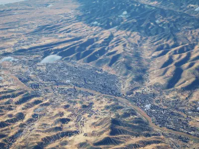 Lanzhou China City Landscape 3D Model 3D model