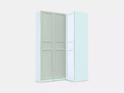 PAX  FLISBERGET Corner wardrobe Low-poly 3D model