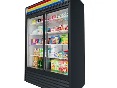 True  GDM-47-LD Glass Door Marchendiser 3D model