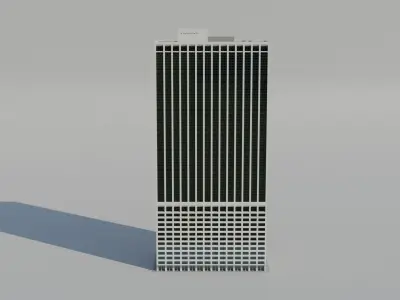 NYC 55 Water Street Low-poly 3D model