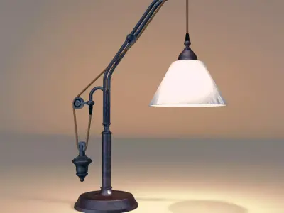 RESTORATION HARDWARE Counter weight task table lamp 3D model