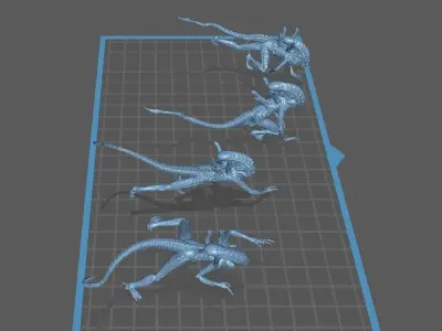 alien High Detail 3D print model 3D print model