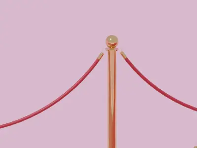 Cartoon Red Carpet 3D model