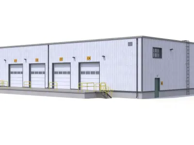 Warehouse 23 PBR Low-poly 3D model