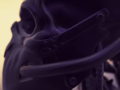 Skull Scifi 3D print model