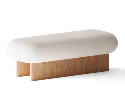 Lart Double ottoman by Fomu 3D model