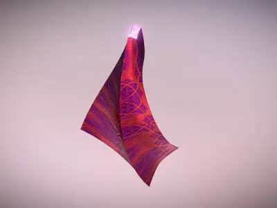 Truncated twisted pyramid 3D model