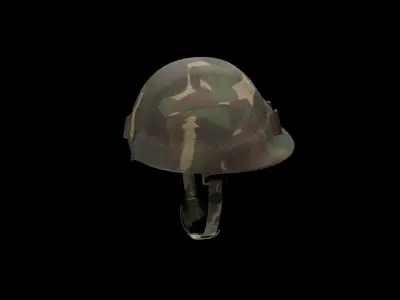 HELMET Low-poly 3D model 8