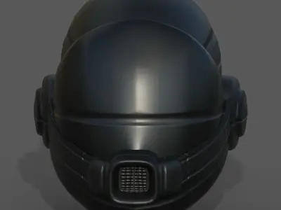 Gas mask helmet scifi fantasy armor hats military Low-poly  Low-poly 3D model