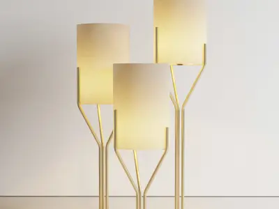 Arborescence Floor Lamp Low-poly 3D model
