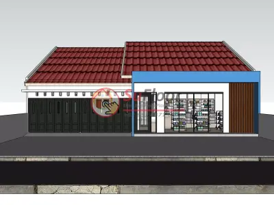 House 15x30m code 626 - Sketchup 3D model 3D model 3D model
