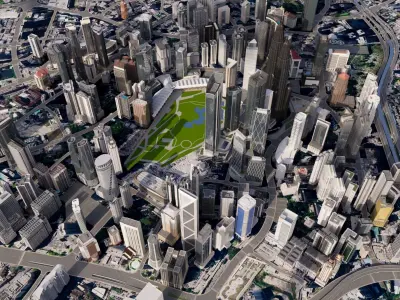 Kuala Lumpur City Centre 3D model