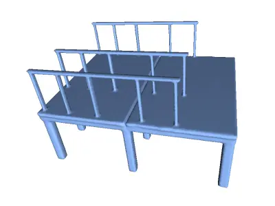 Wooden Pier Old 3D print model