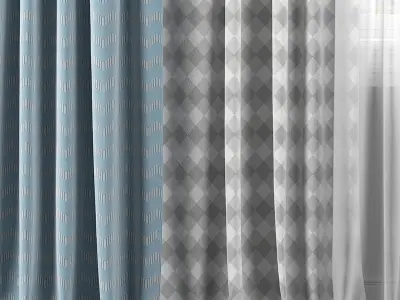 Curtain Set 326 3D model