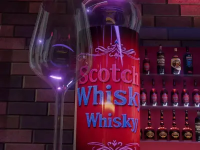 Bar escene  3D model
