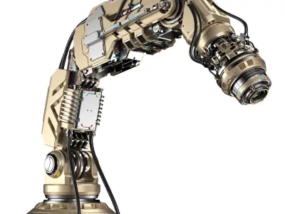 Robotic Arm 2b Rigged 3D model