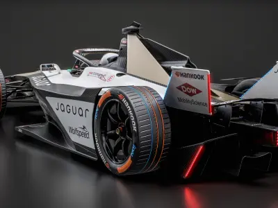  Jaguar TCS Racing Formula E Team 2025 Gen3 Race Car 