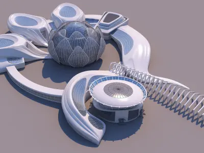 0301 - Science Museums Complex Building - 2D-3D 3D model