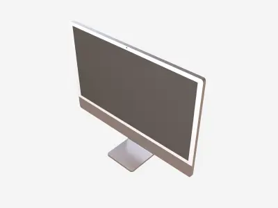 Apple imac 2021 v1 007 Low-poly 3D model