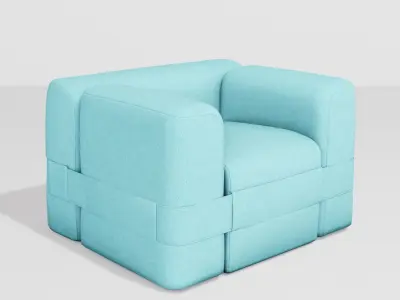  Noobist - Chair - cashabat Low-poly 3D model