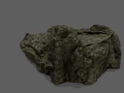 Stairs rock staircase Low-poly 3D model